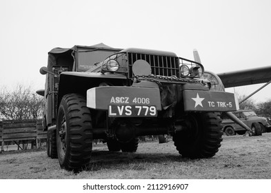 Coventry, UK 01 25 2022 Vintage American Army Truck