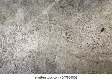 Cover Of Metal Table With Abstract Background In Old Workshop