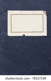 Cover Of An Old Note Book
