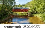 Schlicher’s Covered Bridge was built in 1882 before the surrounding Trexler-Lehigh County Game Preserve was established in 1906. 