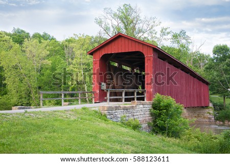 Covered bridge, Cataract falls Indiana