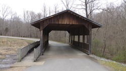 Covered Bridge In David Crockett State Park, Tennessee