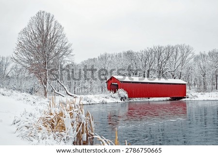 Covered Bridge at Easter Lake in Des Moines, Iowa