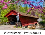 Covered Bridge In Newfield New York