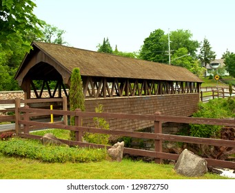 Covered Bridge In Old Forge ,new York