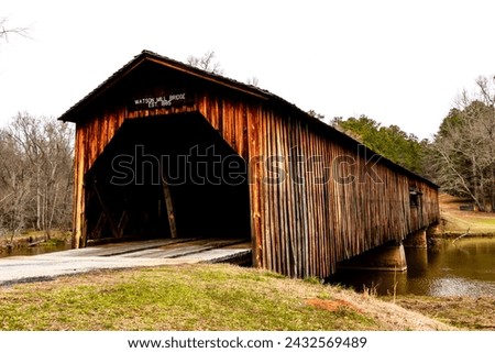Covered Bridge at Watson Mill State Park in Comer Georgia