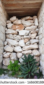 Covered Stoned Ancient Burial Of Mayan King At Ek Balam