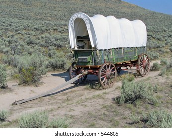 Covered Wagon On Oregon Trail