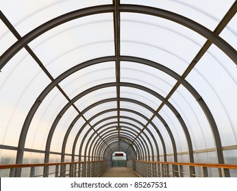 Covered Walkway Over Railway Tracs