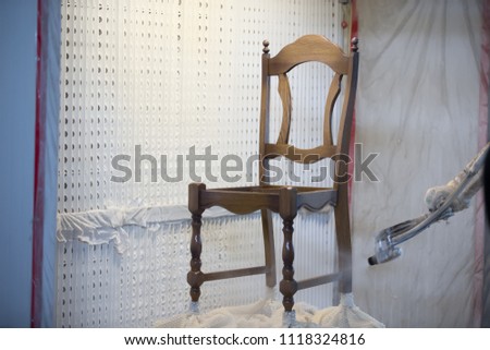 Similar – Image, Stock Photo Chair in room Drape