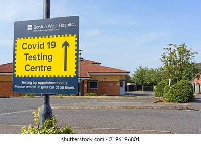 COVID 19 Testing Centre At The West Business Park In Boston Lincolnshire UK. July 2022