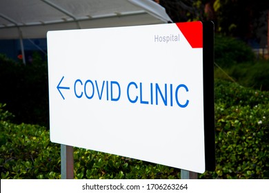 Covid Clinic Testing Site Sign