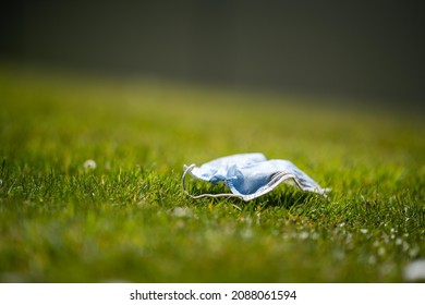 Covid Mask Rubbish Dropped On Th Ground In Tasmania Australia