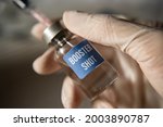 Covid-19 booster shot vaccine concept