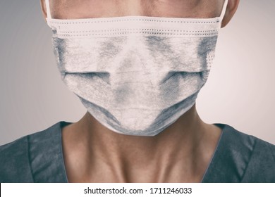 COVID-19 Coronavirus mask Doctor wearing preventive PPE. - Shutterstock ID 1711246033