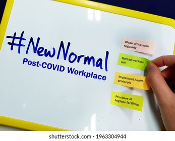 Covid-19 New Normal. Post Covid Workplace Safety