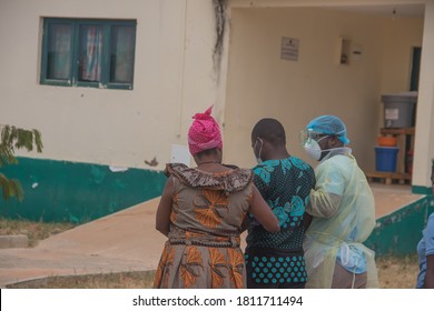 Covid-19 Positive Patient, Taken To Covid Hospital By Medical Staff And Care Taker, Mozambique, Beira City, 16. June 2020 