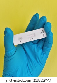 COVID-19 Positive Test Result By Using COVID-19 Antigen Test Kit Or ATK, Rapid Test Method 