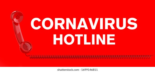 Covid-19 Sars-CoV-2 Coronavirus Hotline With Telephone