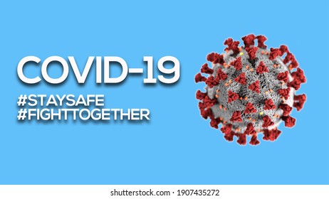 Covid19 Stay Safe Fight Together Stock Photo 1907435272 | Shutterstock