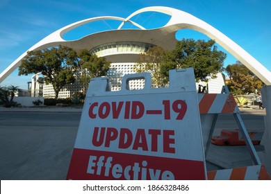 A COVID-19 Update Sign Is Displayed At A Parking Lot At Los Angeles International Airport (LAX) On Wednesday, Dec. 2, 2020, In Los Angeles. 