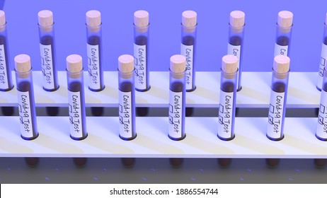 Covid-19 Vaccine Production Tubes In Line