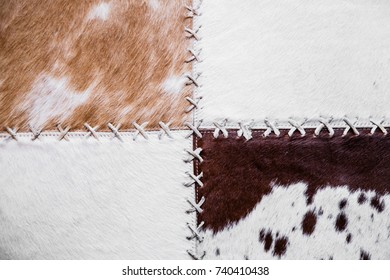 Cow Rug Texture Background