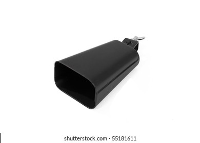 cowbell isolated on white