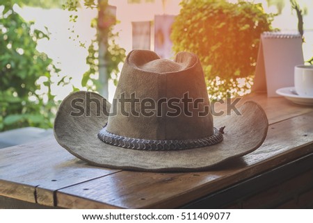 cowboy hat.