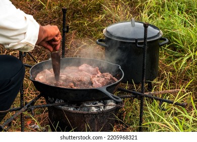 Cowboy  have outdoor camping and make food at morning.
Outdoors camp fire .avenger style. - Shutterstock ID 2205968321