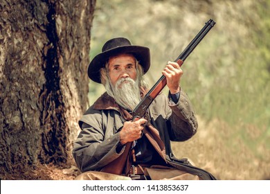 Cowboy Life: Pistol Shooting In A Old Cowboy Action Shooting.