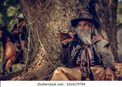 Cowboy Life: Pistol Shooting In A Old Cowboy Action Shooting.