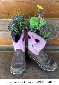 Cowgirl Boots with Flowers
