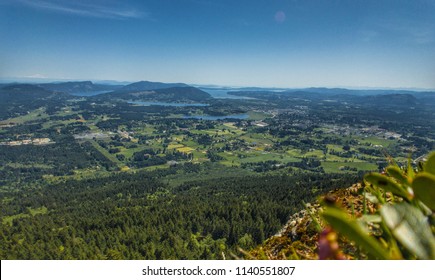 Cowichan Valley From The Mountain Top.