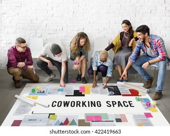 Co-working Space Community Business Start-up Concept