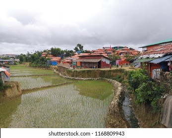 Cox Bazaar Bangladesh On August 20, 2018: Landscape View On Rural/village View