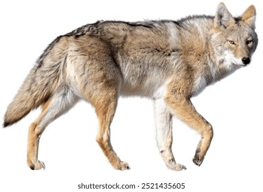 coyote isolated on white background. - Powered by Shutterstock