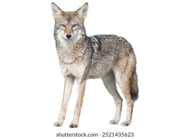 coyote isolated on white background. - Powered by Shutterstock