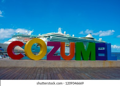 Cozumel Mexico Cruise Ship Port Colorful Bright