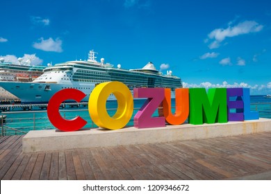 Cozumel Mexico Cruise Ship Port Colorful Bright