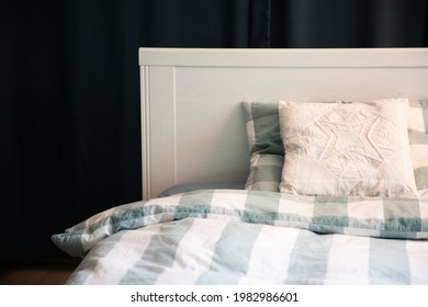 Cozy Bedroom Detail With Night Lamp