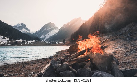 Cozy Mountain Fire