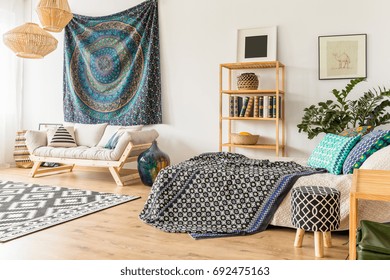 Cozy and multifunctional studio in arabic style