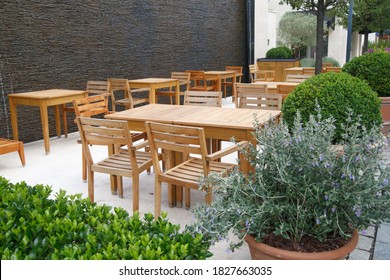 Cozy Outdoor Cafe In The Garden.