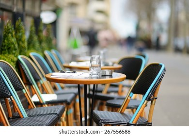 Cozy Outdoor Cafe In Paris, France