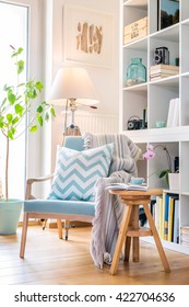 Cozy Reading Corner With Armchair.