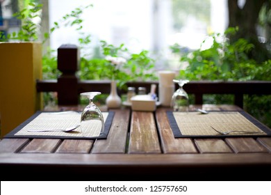 Cozy Restaurant Table Setting