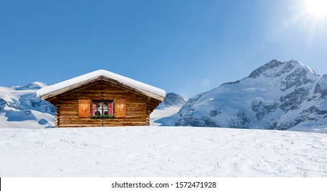 Cozy ski hut in swiss mountains - Powered by Shutterstock