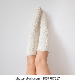 Cozy Winter Evening , Warm Woolen Socks