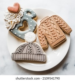 Cozy Winter Themed Hand Decorated Sugar Cookies